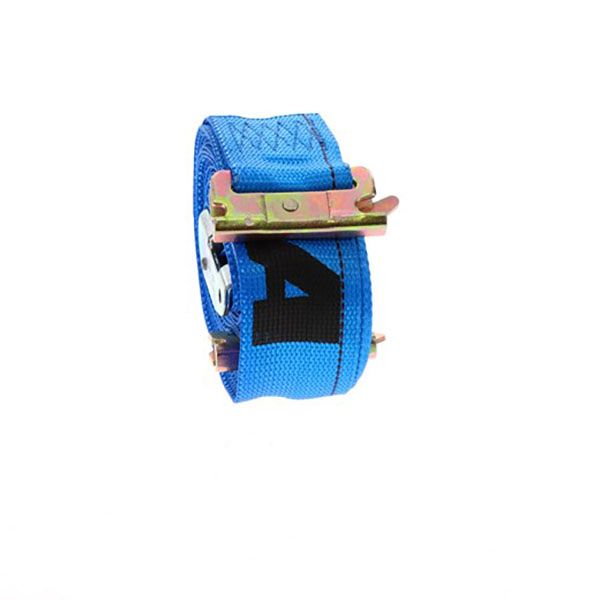 2" Etrack Logistic Straps. 1 Piece End - 20 ft - Blue
