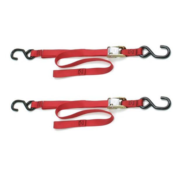 Motorcycle Tie-Down Utility Cam Buckle Straps 1" X 66" - 2/PK
