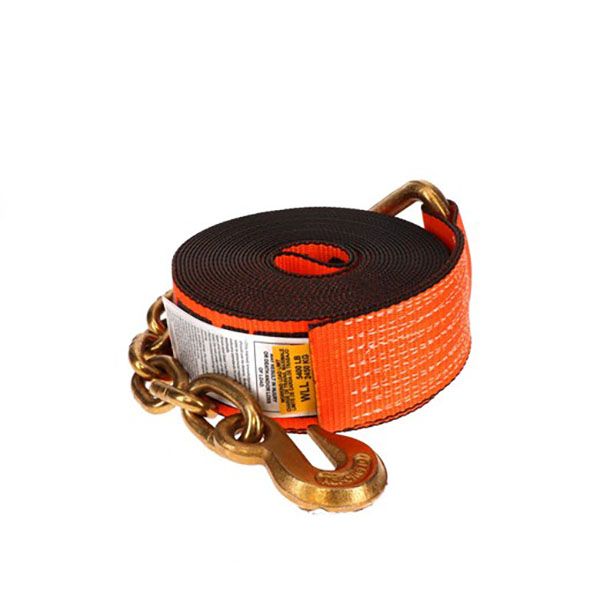3” x 30’ X-Treme Webbing Winch Strap w/ Chain Anchor