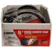 2" x 15' Vehicle Recovery Strap w/HD Keeper Hooks