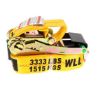 2" x 30' Ratchet Strap w/ Flat Hooks & Long Wide Handle Web Keeper Buckle