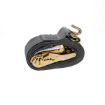 2" x 16' Ratchet Strap with Wire Hook and E fitting- Gray