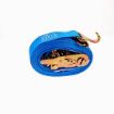 Ratchet Strap with F fitting and E fitting - 2x20 - Blue