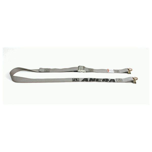 2 Inch Cam Buckle Strap with Wire Hook and E fitting 16Ft - Gray