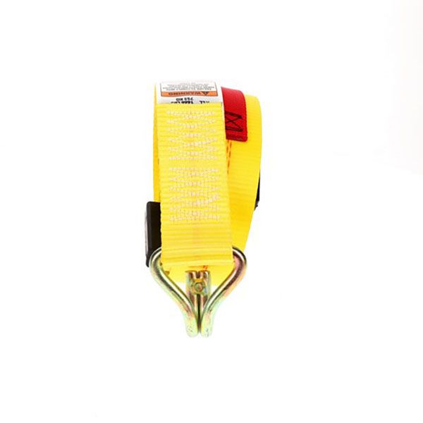 Auto Tie-Down Winch Strap w/Cleats, Wire Hooks 2"X140"