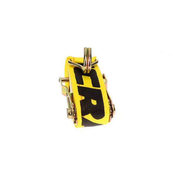 2" Ratchet Strap with Wire Hooks 12' Yellow
