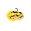 2" Ratchet Strap with Wire Hooks 12' Yellow