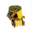 3″ x 27’ Ratchet Strap w/Chain Anchors & Long, Wide Handle