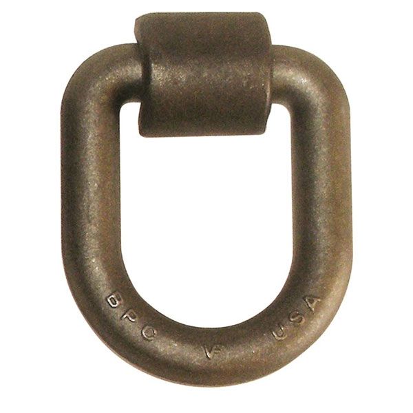 Bent D-Ring 1 Inch forged Steel - Weld On Clip