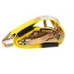 Car Hauler Ratchet Strap w/Cleats, Wire Hooks 2"X102"