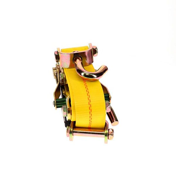 Auto Tie-Down Ratchet Strap w/Cleats & Swivel J-Hooks