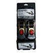 1″ x 6′ Retractable Ratchet Tie-Downs, Safety Clip, 2 Pack