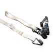 1″ X 15′ Twisted Loop & Double J-Hook Ratchet Strap