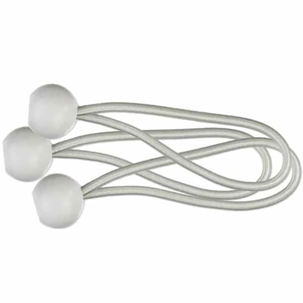 6” White Bungee Canopy Ties