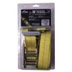 1.5” x 16’ Industrial J-Hook Ratchet Tie-Down, Clamshell