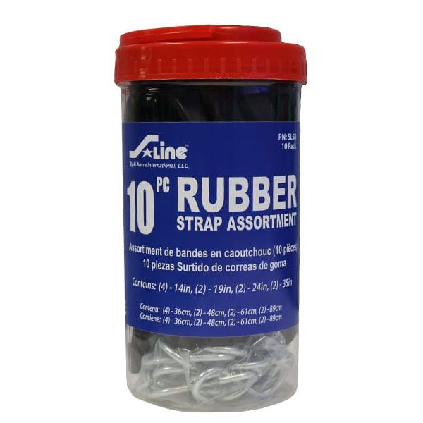 10-PC Jar of Assorted EPDM Tarp Ties