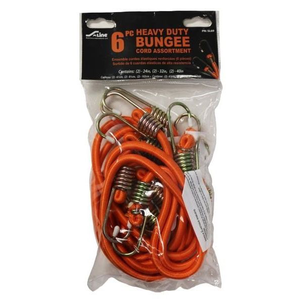 6-PC. Heavy-Duty Bungee Cord Assortment