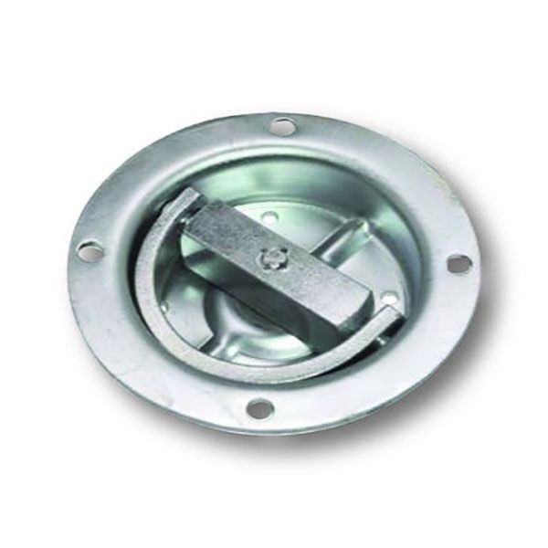6” Round Pan Anchor w/Rotating 3″ Flip Ring