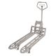 304L Stainless Steel Hydraulic Hand Pump Pallet Jack 20 in. X 45 in. 3,300 Lb. Capacity Silver 10 304L Stainless Steel Hydraulic Hand Pump Pallet Jack - ULM-PM-2045-30