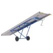 Aluminum Walk Ramp Hook Style w/Wheels - 28" X 10'