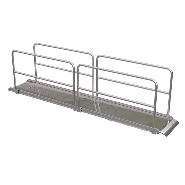 Aluminum Walk Ramp w/Hand Rails - 38" X 14'
