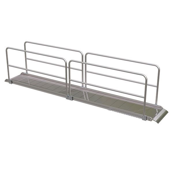 Aluminum Walk Ramp w/Hand Rails - 38" X 16'