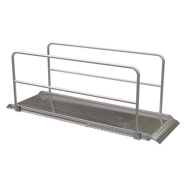 Aluminum Walk Ramp w/Hand Rails - 38" X 10'