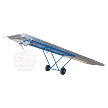 Aluminumum-Walk-Ramp-Wheels-38-X-16. P/N: AWR-38-16A-WH Aluminum Walk Ramp w/Wheels - 38" X 16'