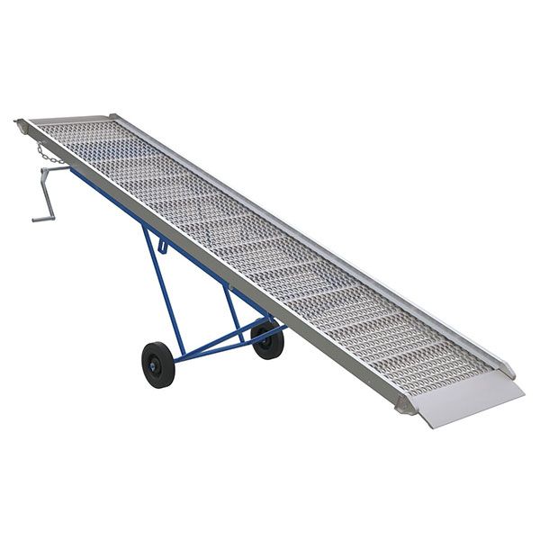 Alum Snow/Ice Grip Walk Ramp 120L X 28W In Adj Wh