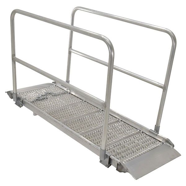Alum Snow/Ice Grip Walk Ramp W/Rail 39 X 85
