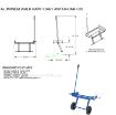 Alum Walk Ramp Moving Cart 32-3/4 In