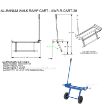 Alum Walk Ramp Moving Cart 42-3/4 In