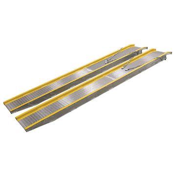 Portable-Aluminum-TVheicle-Ramp-192X18. P/N: VTR-5.5-14-16 Portable Alum Twin Vheicle Ramp 192X18