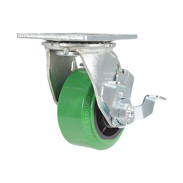 Caster, 4X2 Polyolefin Swivel W/ Brake