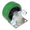 Caster, 5X2 Polyolefin Swivel W/ Brake