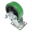Caster, 6X2 Polyolefin Swivel W/ Brake