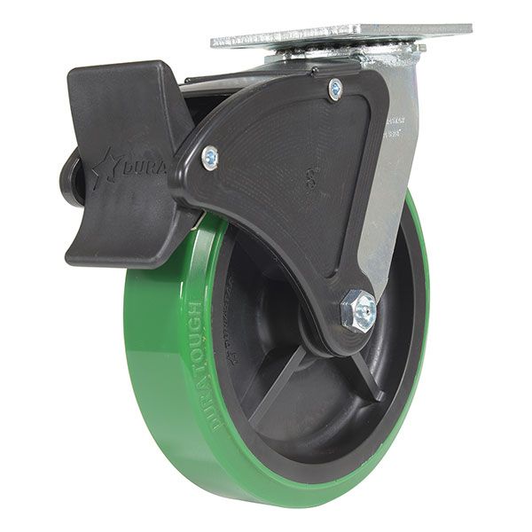 Caster, 8X2 Polyolefin Swivel W/ Total Brake