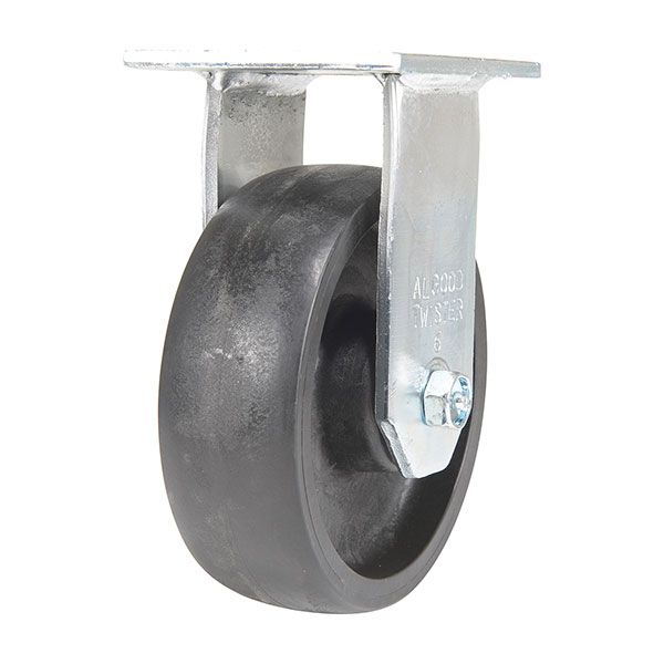 Caster, 6X2 Glass Filled Nylon Heavy Duty, Rigid