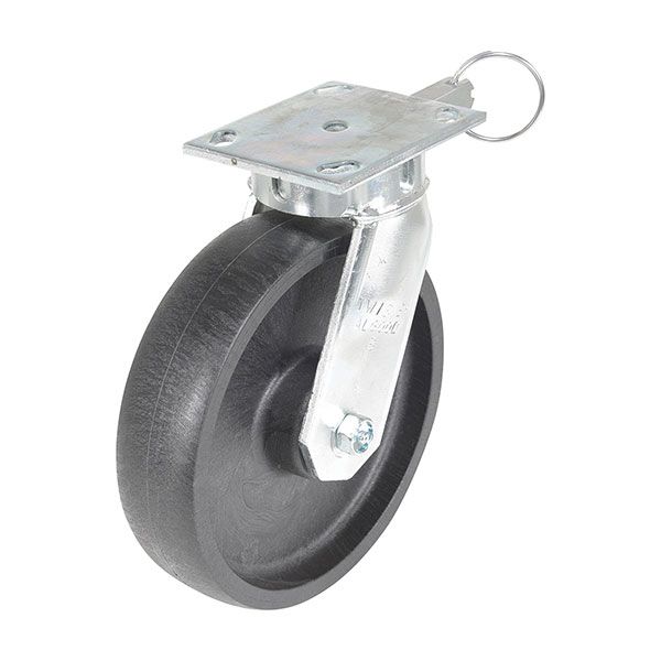 Caster, 8X2 Glass Filled Nylon Heavy Duty, Swivel/Lock