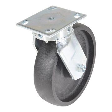 Caster, 8X2 Glass Filled Nylon Heavy Duty, Swivel, P/N: CST-HHD-8X2GFN-S Caster, 8X2 Glass Filled Nylon Heavy Duty, Swivel