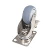 3X1 Tpr Ss Rig Swivel Caster W/Total Brake