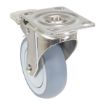 4X1 Tpr Ss Rig Swivel Caster W/Total Brake