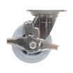 5X2 Tpr Ss Rig Swivel Caster W/Brake