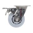 5X2 Tpr Ss Rig Swivel Caster W/Total Brake