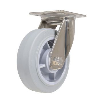 6X2 Tpr Ss Rig Swivel Caster, P/N: CST-E-SS-6X2TPR-S 6X2 Tpr Ss Rig Swivel Caster