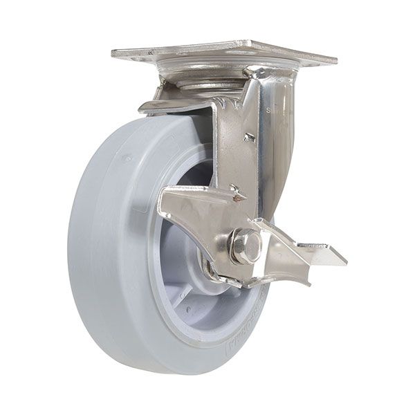 6X2 Tpr Ss Rig Swivel Caster W/Brake