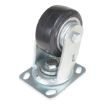 4X2 Mold On Rubber Swivel Caster
