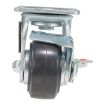 4X2 Mold On Rubber Swivel Caster W/Brake