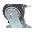 4X2 Mold On Rubber Swivel Caster W/Brake