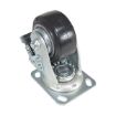 4X2 Mold On Rubber Swivel Caster W/Total Brake